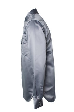 Acne studios, Satin western shirt in grey