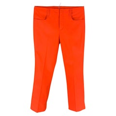 ACNE STUDIOS Size 32 Orange Cotton Polyester Casual Pants