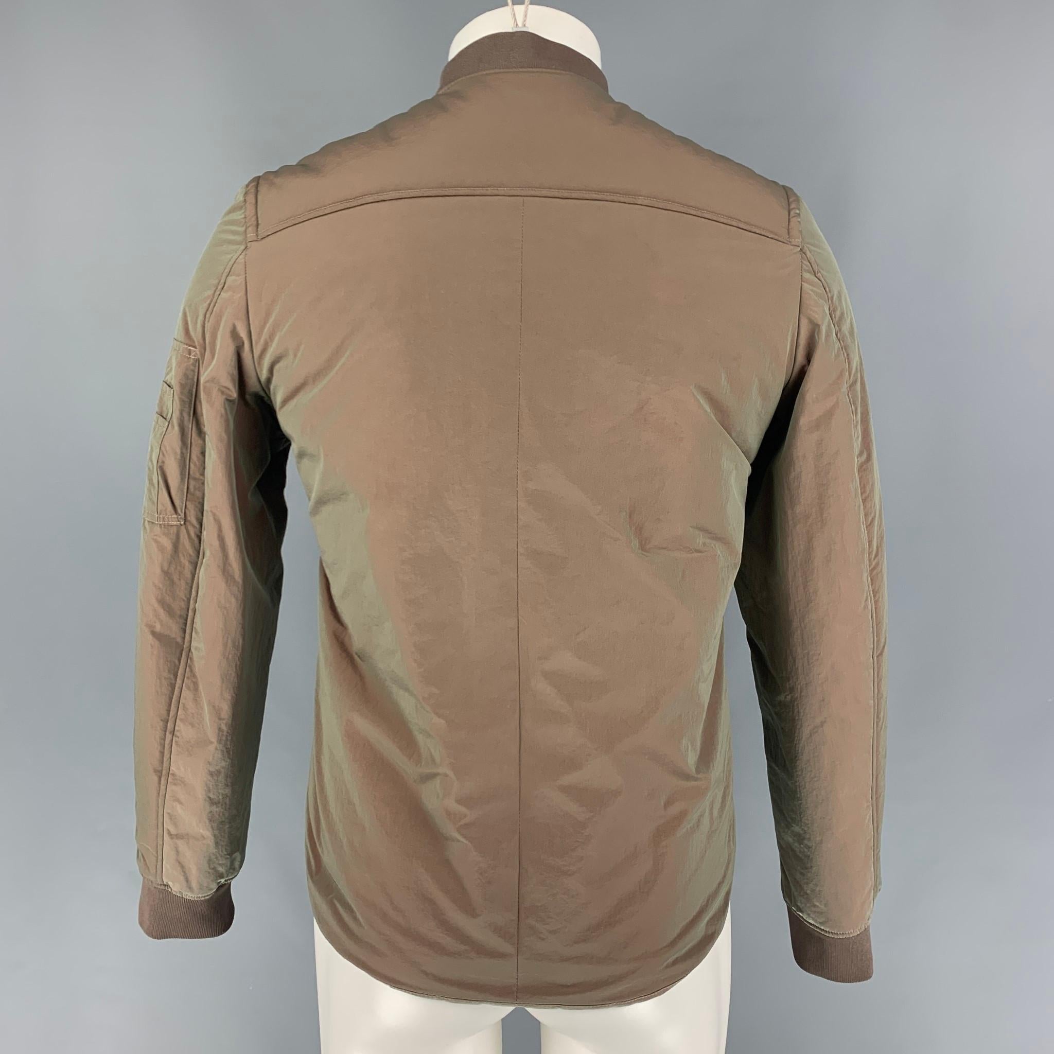 acne leather bomber