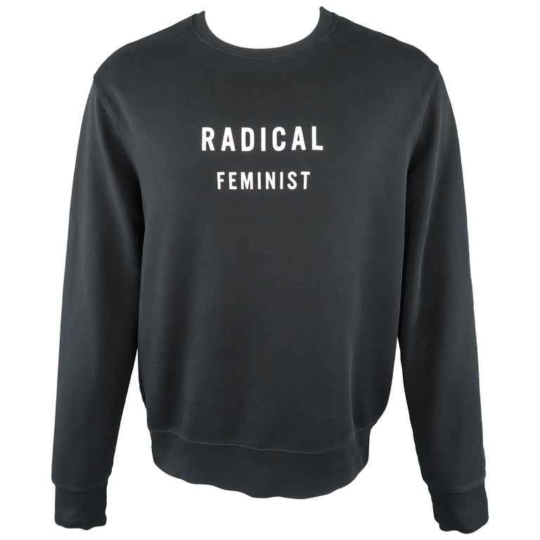 ACNE STUDIOS Size M Black RADICAL FEMINIST Pullover Sweater at 