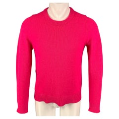 ACNE STUDIOS Size M Pink Solid Wool Kai Reverse Sweater