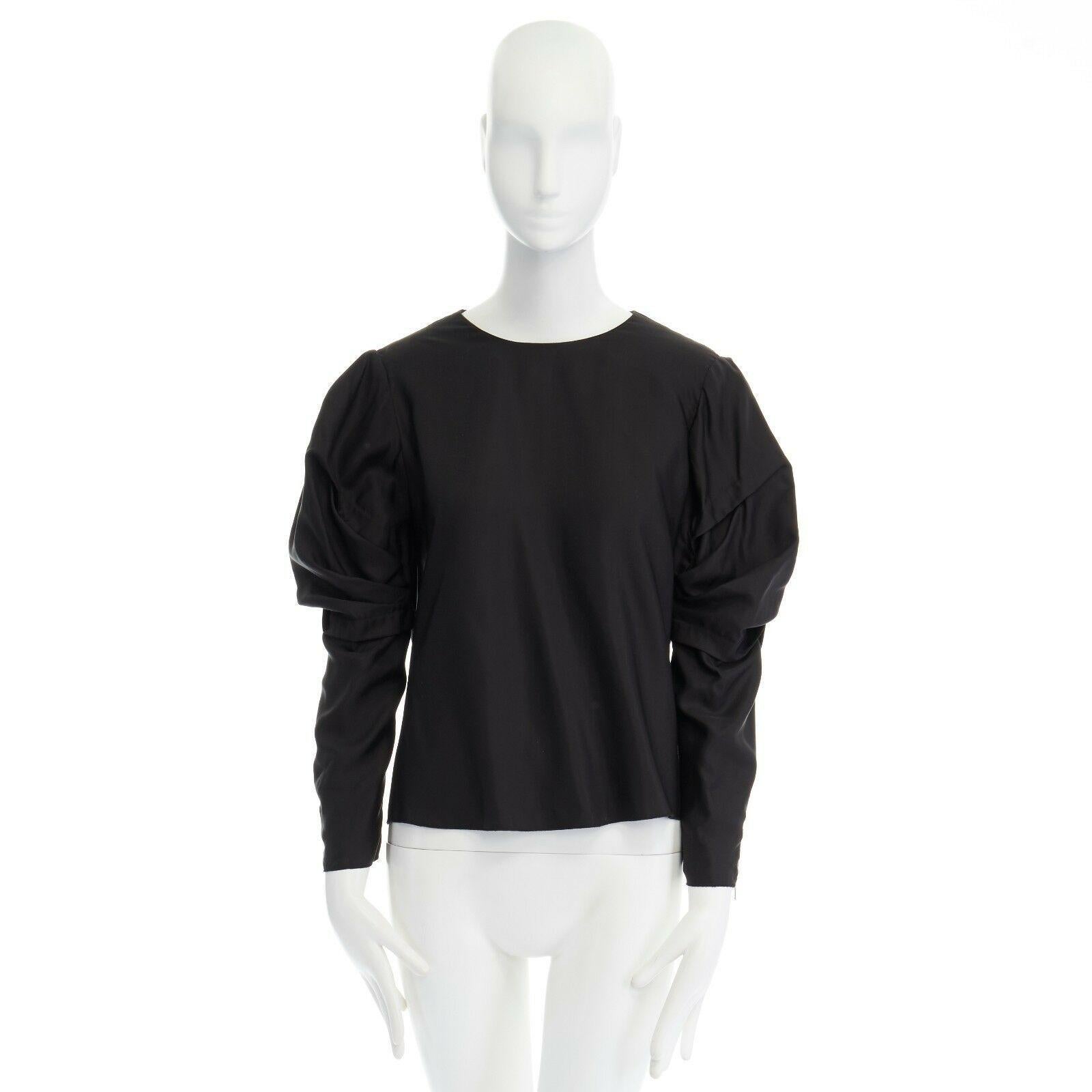 acne studios sheer plaid turtleneck top