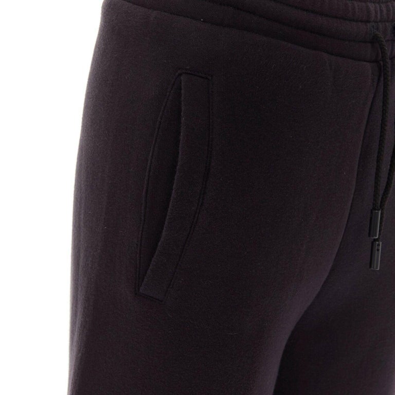 ACNE STUDIOS SS17 Milie black drawstring wide leg cropped sweatpants XS at  1stDibs