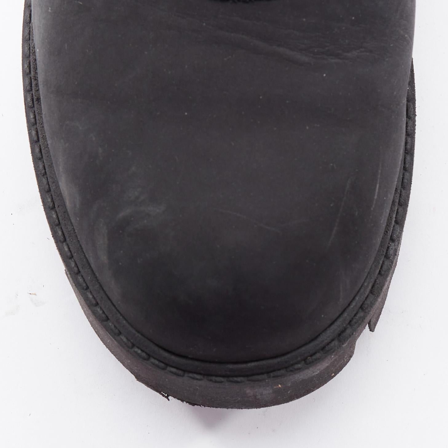 ACNE STUDIOS Tinne nobuk negro suela de tacos gruesos botas de montaña EU38 en venta 1