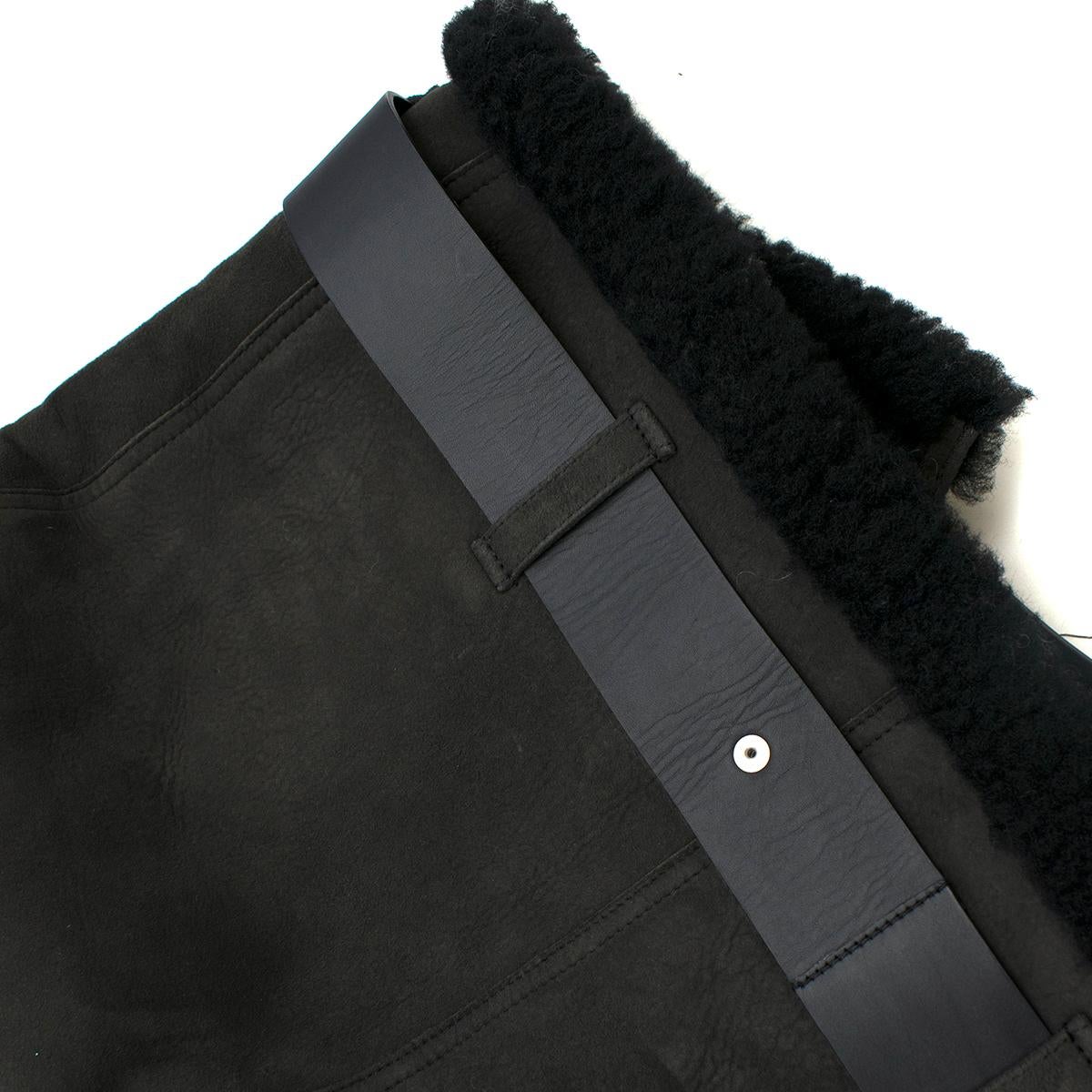 Acne Studios Velocite Suede Jacket in Dark Grey & Black 36 3