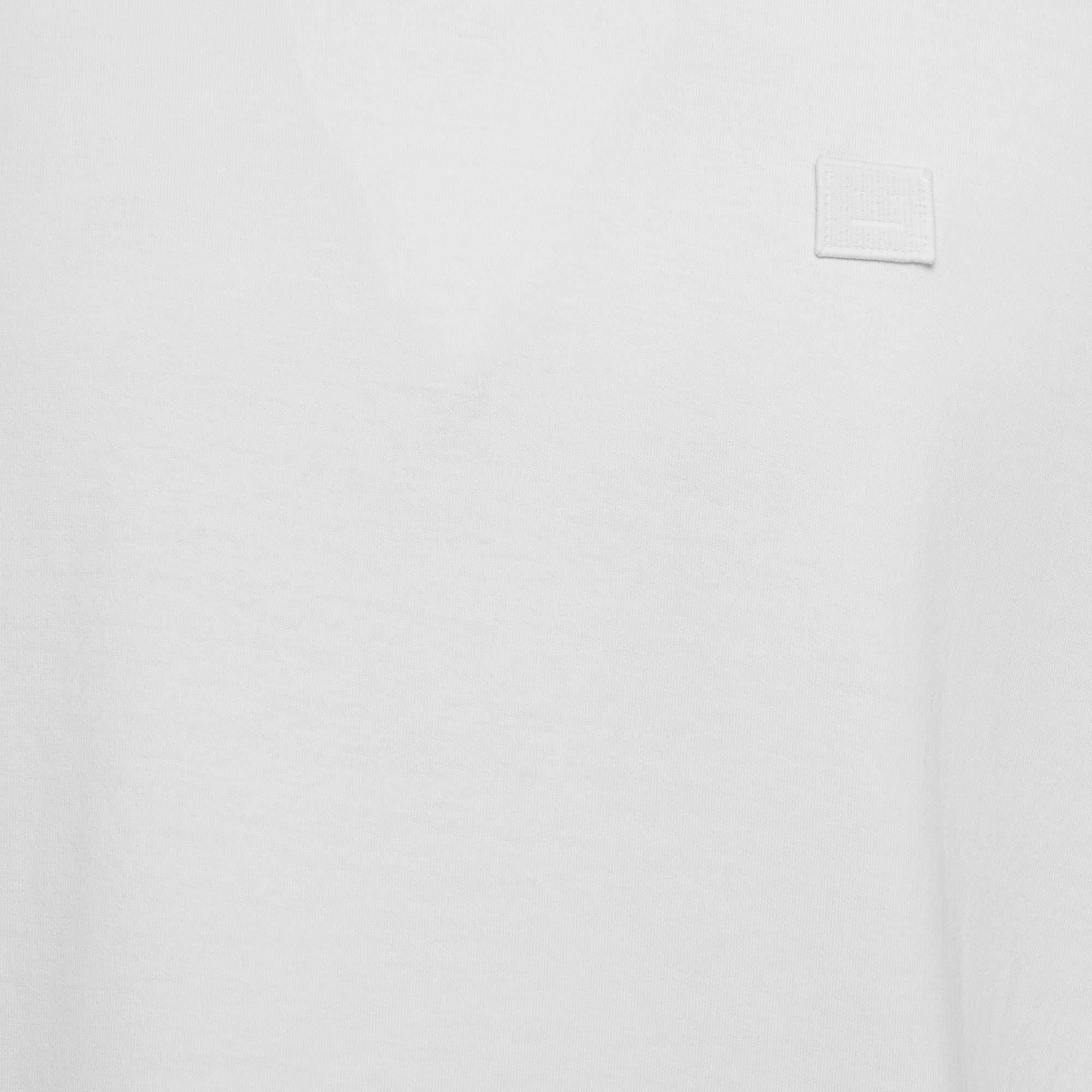 Grigio Maglietta girocollo in cotone bianco di Studio A XL in vendita