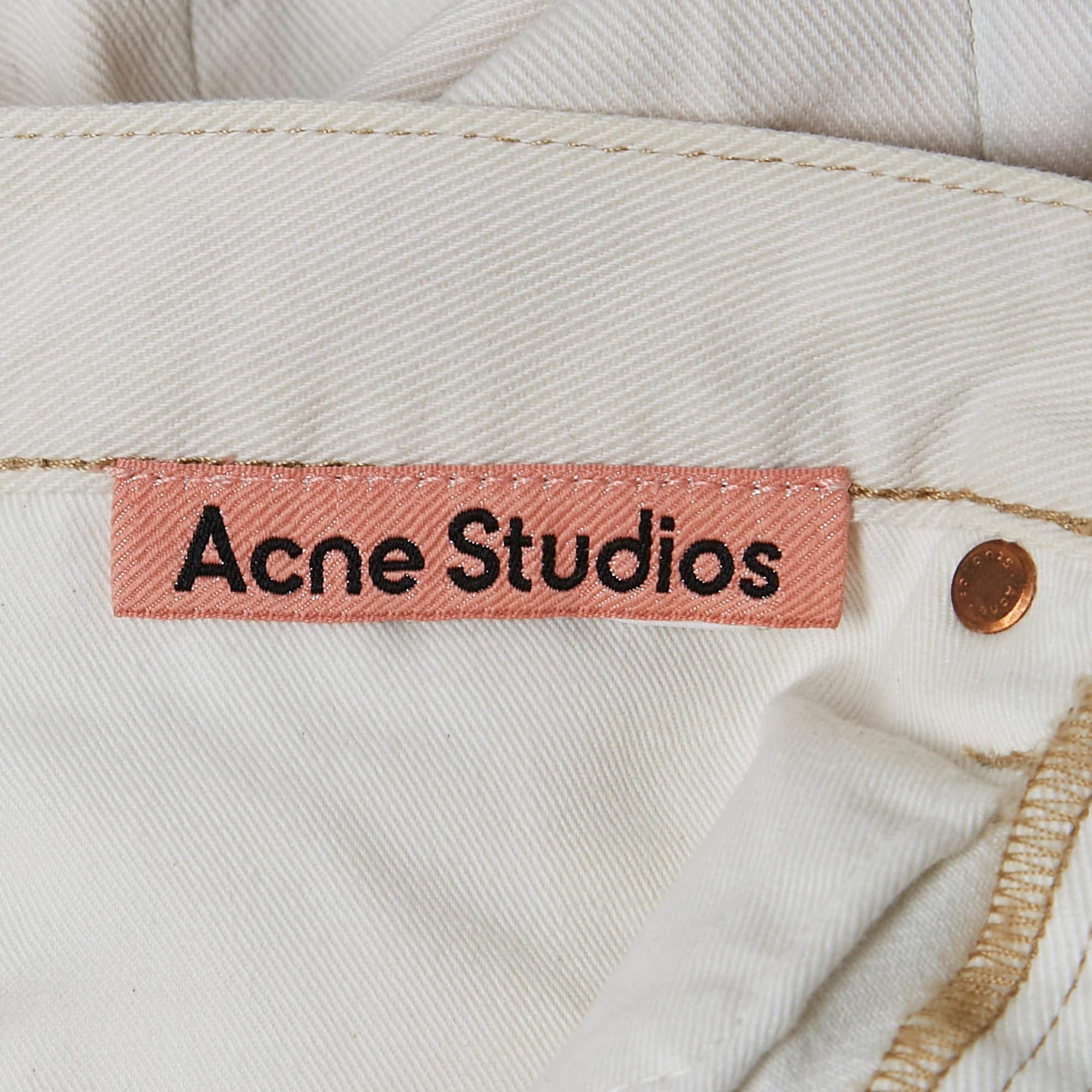 Studio M. I. Jeans in denim con stelle applicate di Acne Studios, vita 28