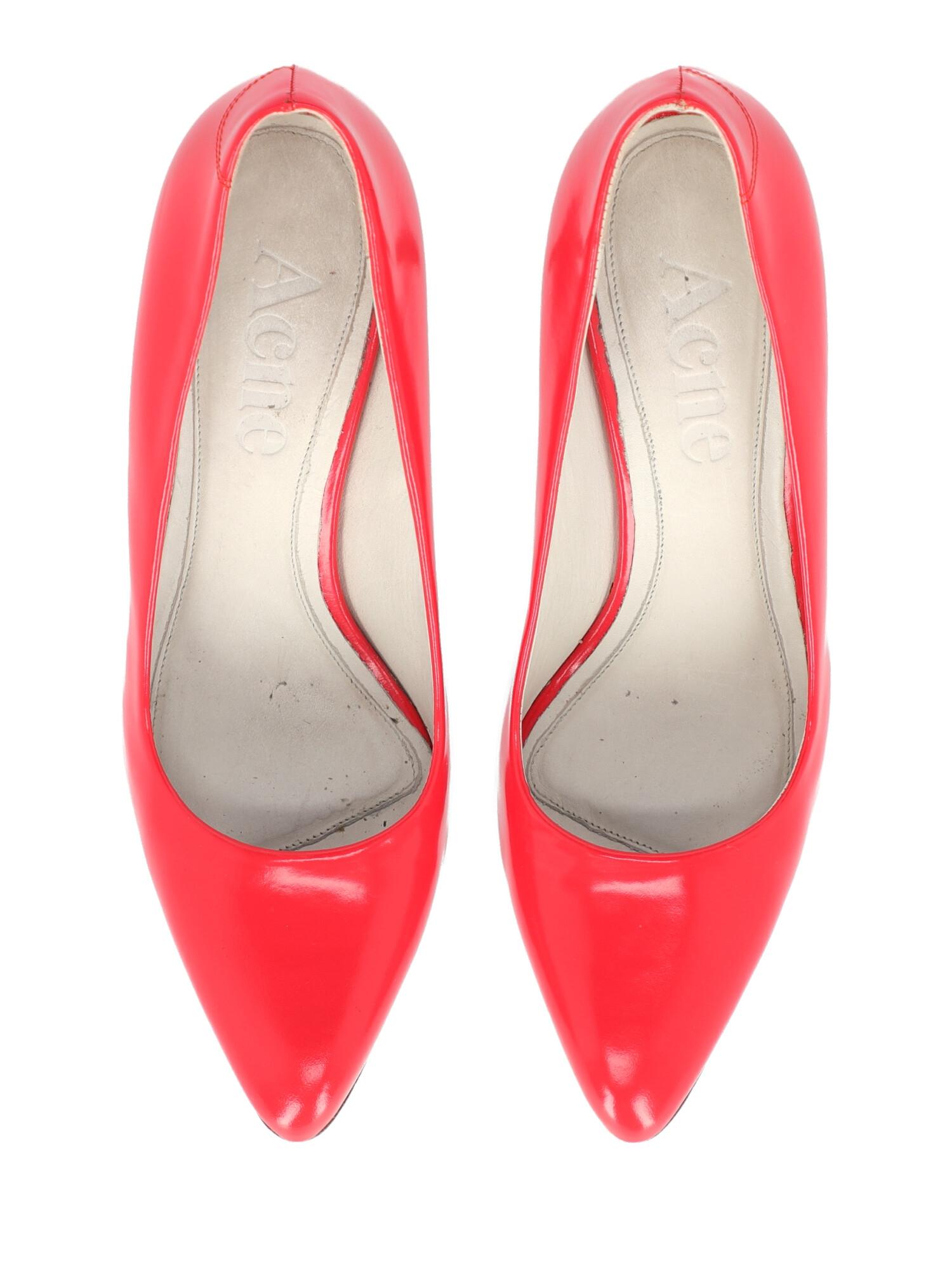 Acne Studios Woman Pumps Red Leather IT 38 For Sale 1