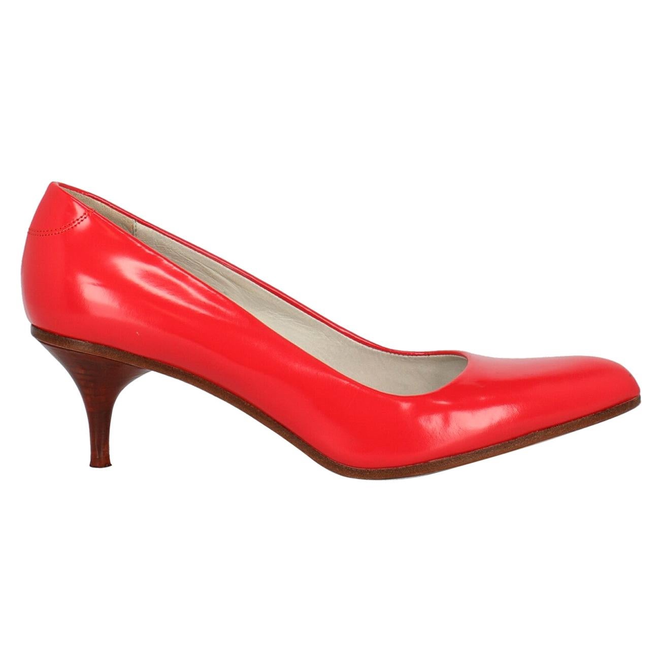 Acne Studios Woman Pumps Red Leather IT 38 For Sale