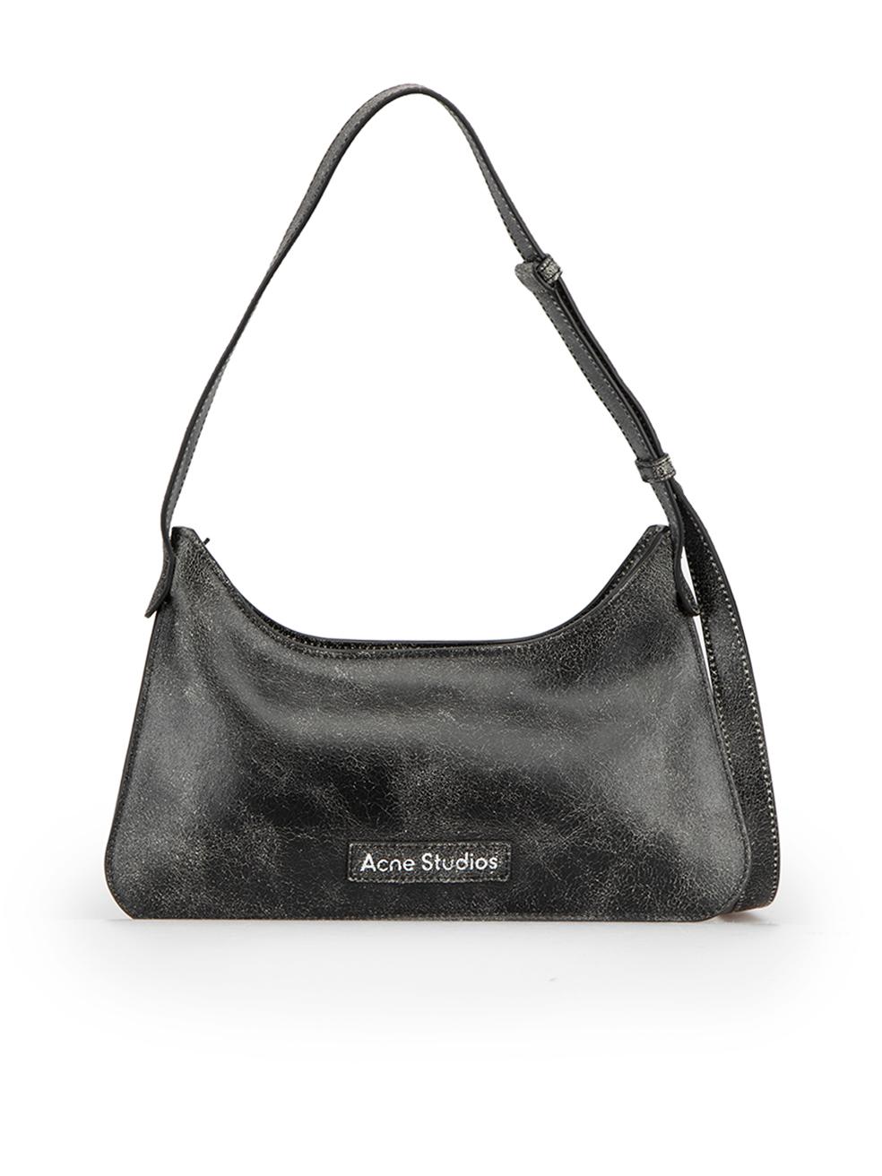 Acne Studios Women's Black Leather Platt Mini Shoulder Bag In New Condition In London, GB