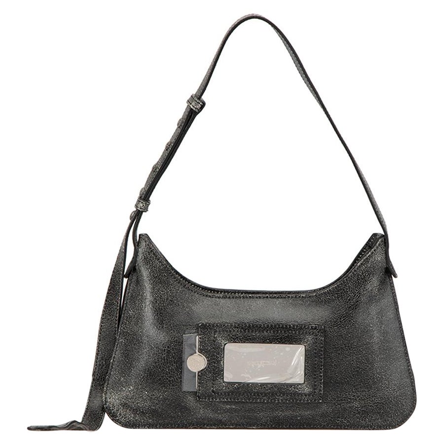 Acne Studios Women
s Black Leather Platt Mini Shoulder Bag
