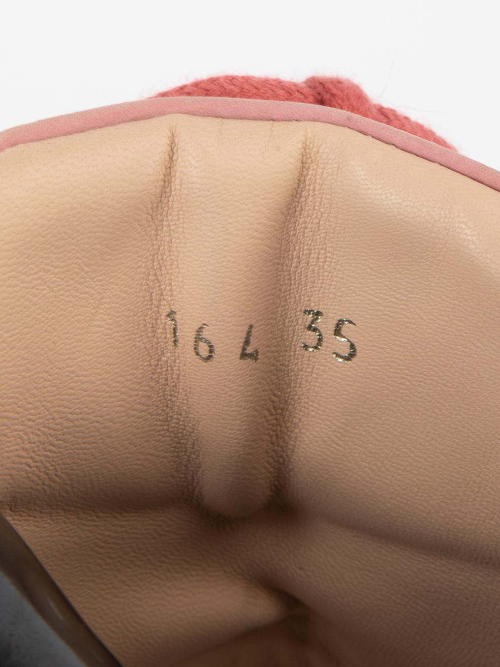 Acne Studios Women's Pink Lace Up Hiking Boots 2