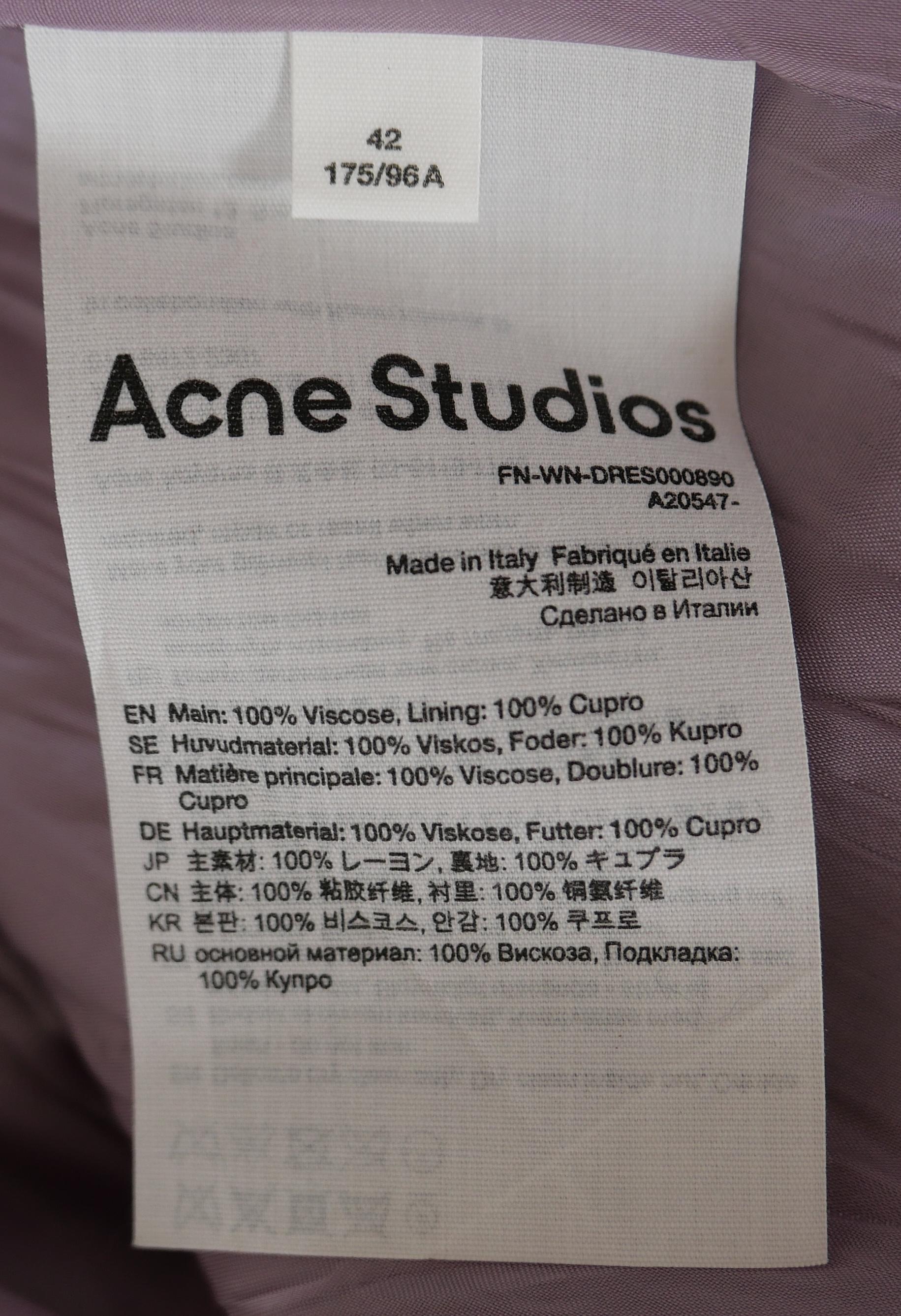 Acne Studios x Karen Kilimnik Satin Slip Dress 1