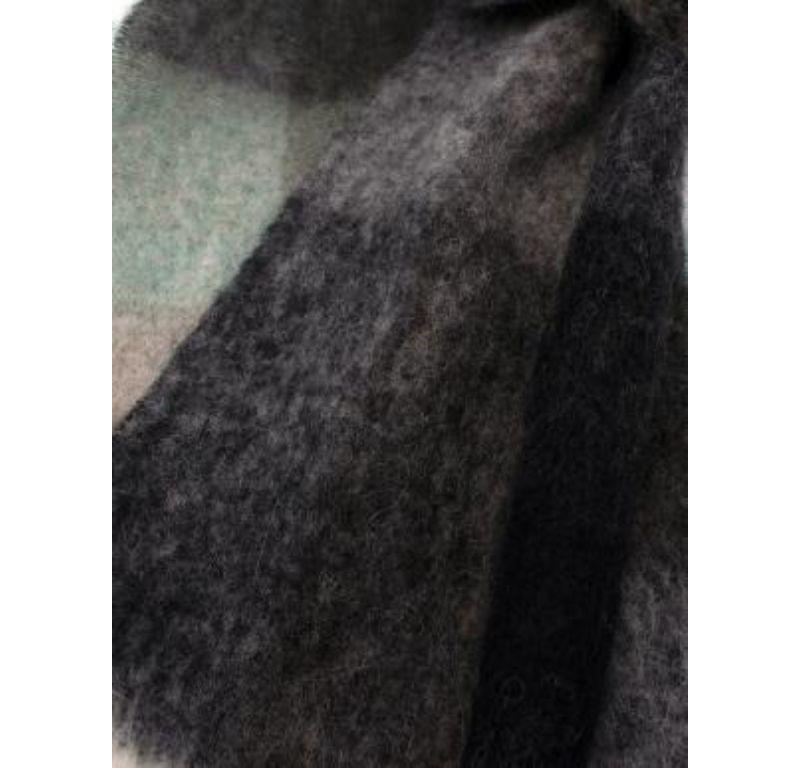 Acne Vally Checked Wool Blend Scarf For Sale 1