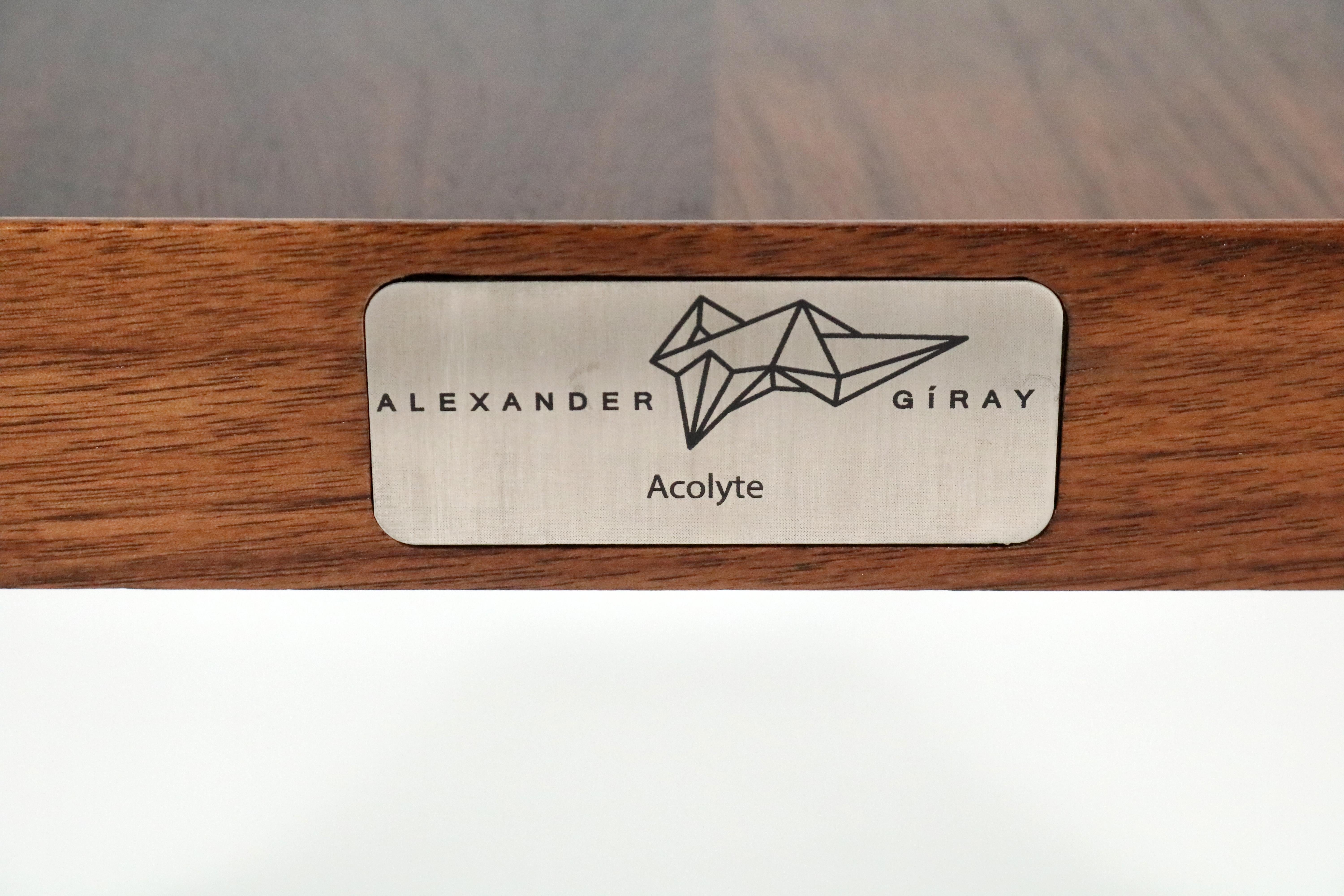 'Acolyte' Side Table with Book Display Shelf by Alexander Giray 4