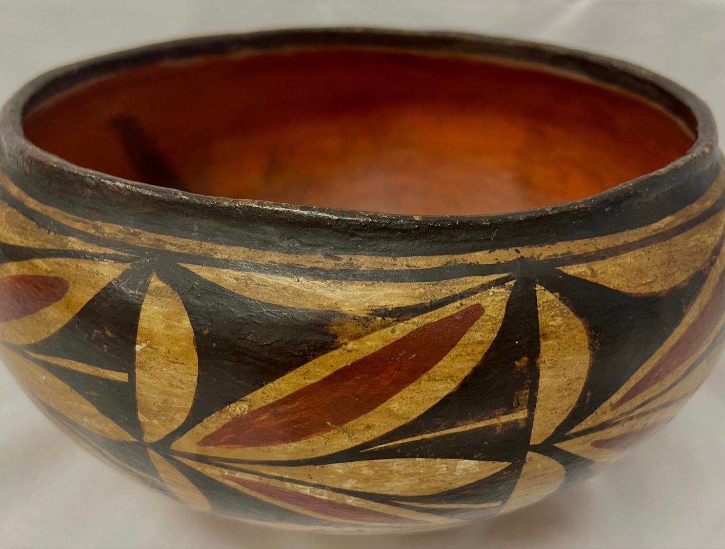 19th Century Acoma Native American Pottery Bowl