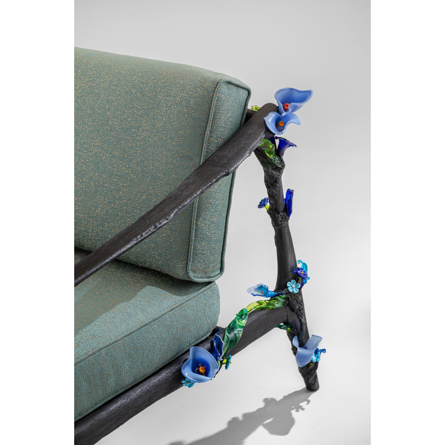 Glass Aconito Side Table by Vetralia For Sale