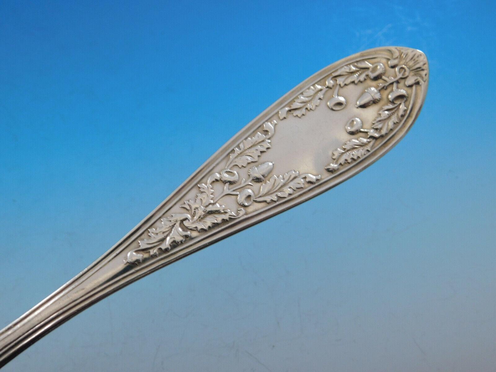 20th Century Acorn and Oak By Bailey, Kettell & Chapman Sterling Silver Flatware Set Service For Sale