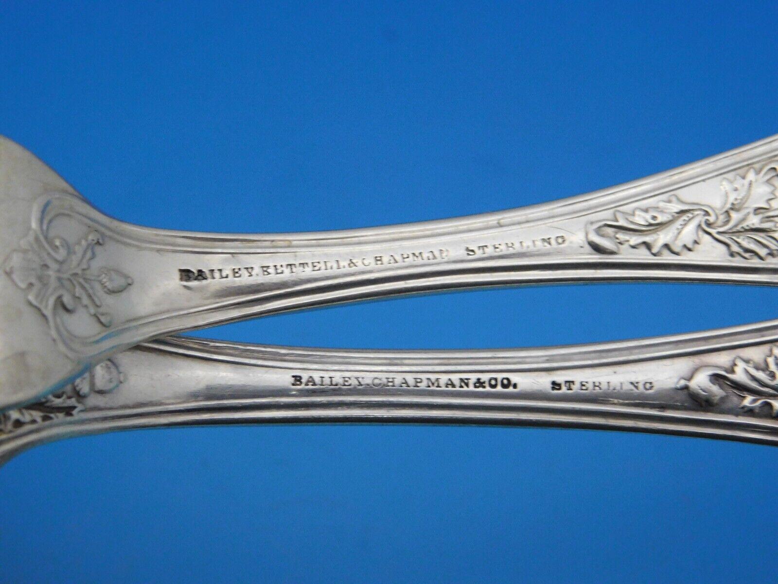 Acorn and Oak By Bailey, Kettell & Chapman Sterling Silver Flatware Set Service For Sale 2