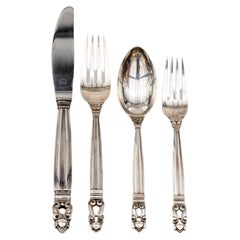 Acorn by Georg Jensen Couverts en argent sterling 36 Pieces