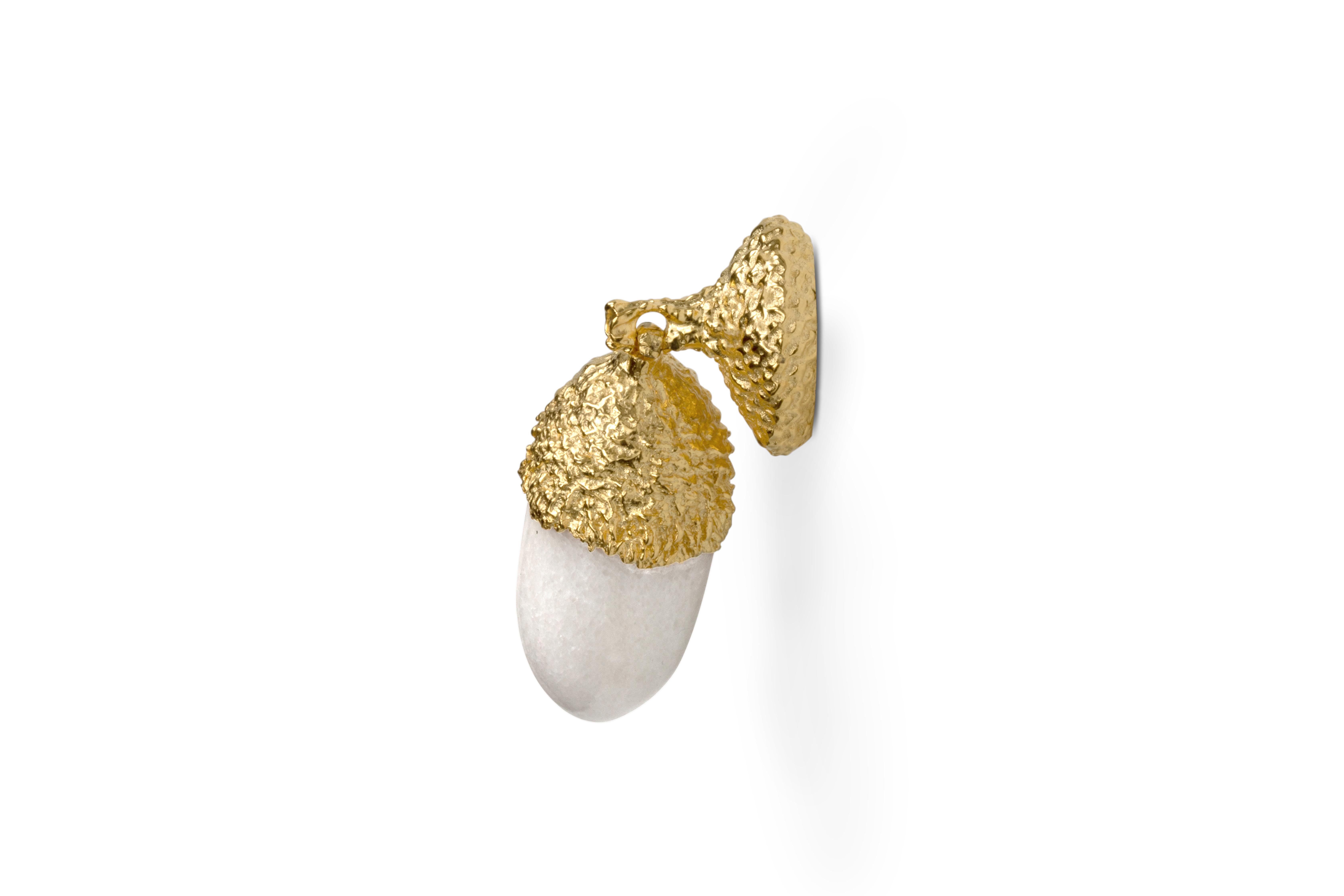 Brushed Acorn Drawer Handles For Sale