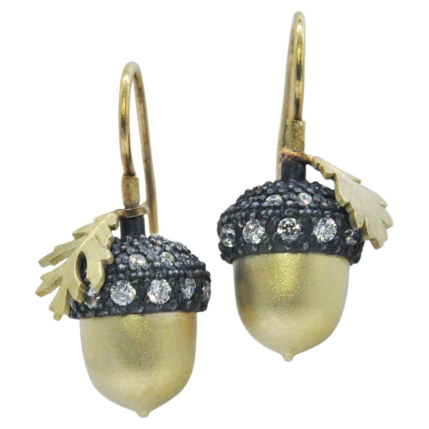 Acorn earrings For Sale