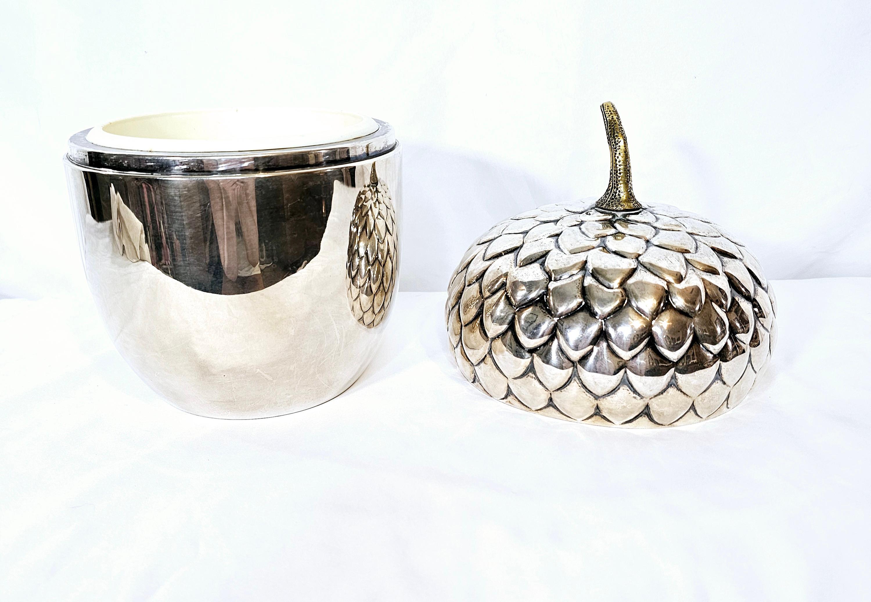 Acorn Shaped Ice Bucket by Teghini Firenze 1960s For Sale 3