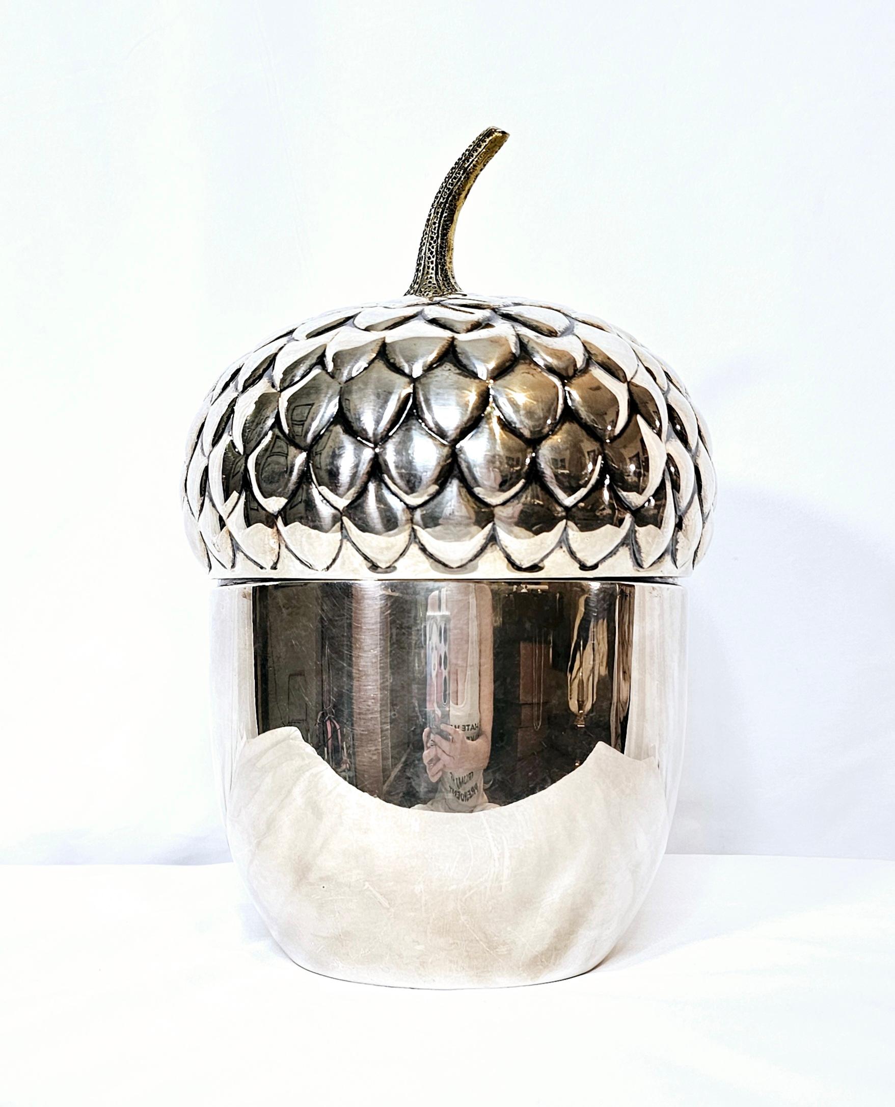 Acorn Shaped Ice Bucket by Teghini Firenze 1960s For Sale 4
