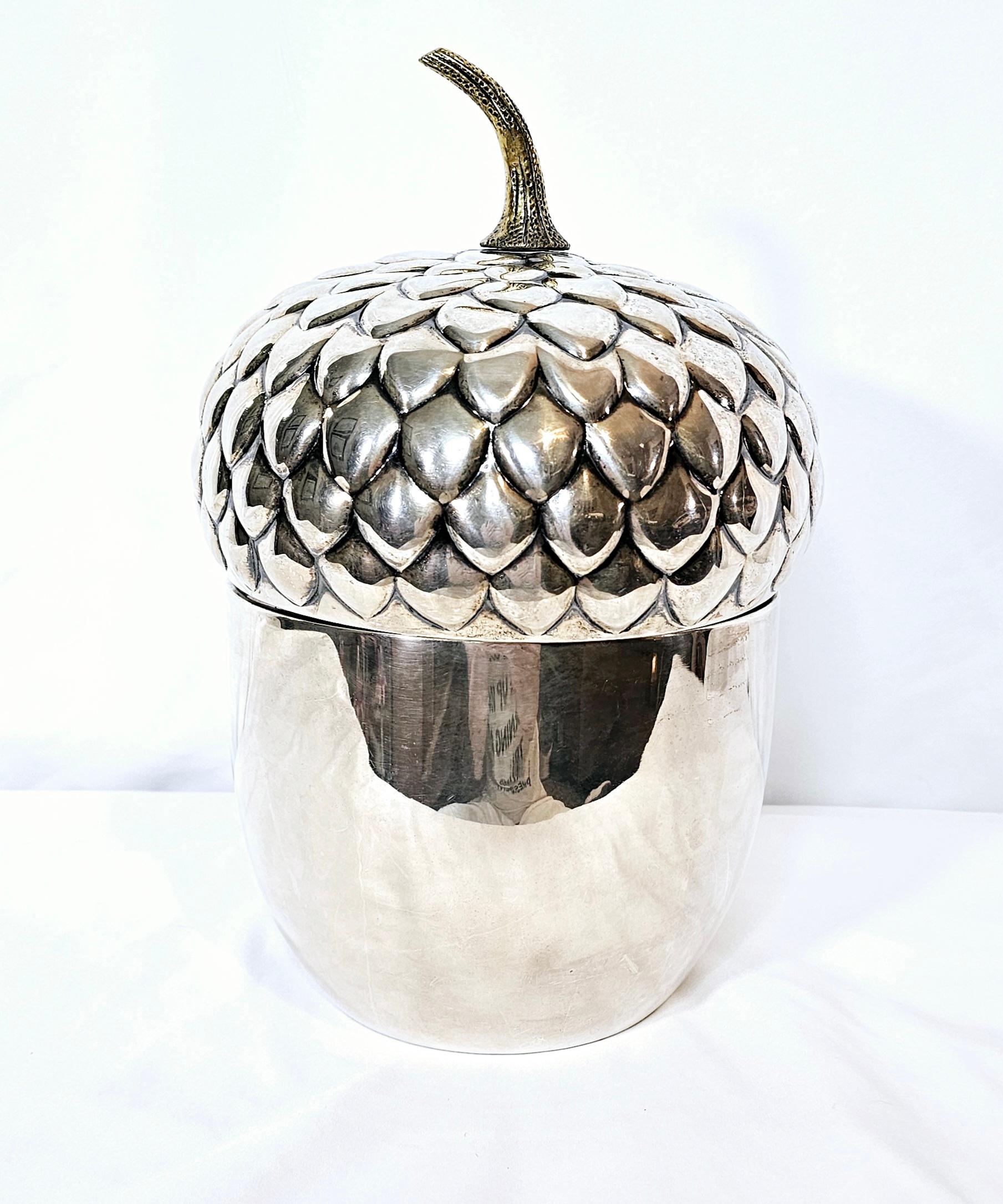 Acorn Shaped Ice Bucket by Teghini Firenze 1960s For Sale 6