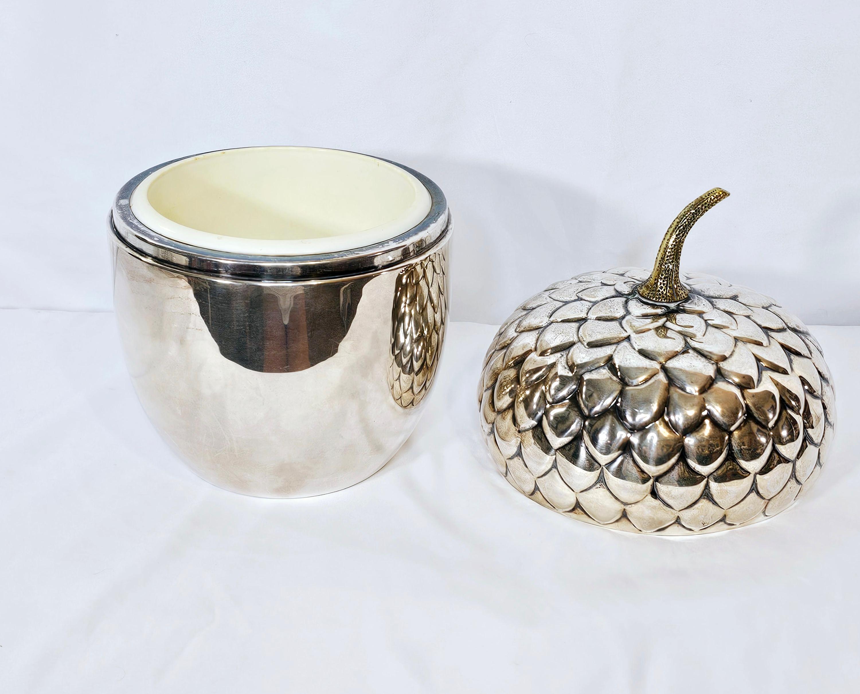 20th Century Acorn Shaped Ice Bucket by Teghini Firenze 1960s For Sale