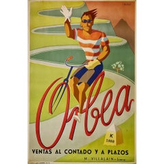 Original Orbea bicycle poster from 1947