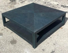 Acosta Serena and Lily “Blake” Grasscloth Coffee Table