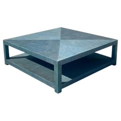 Acosta Serena and Lily “Blake” Grasscloth Coffee Table