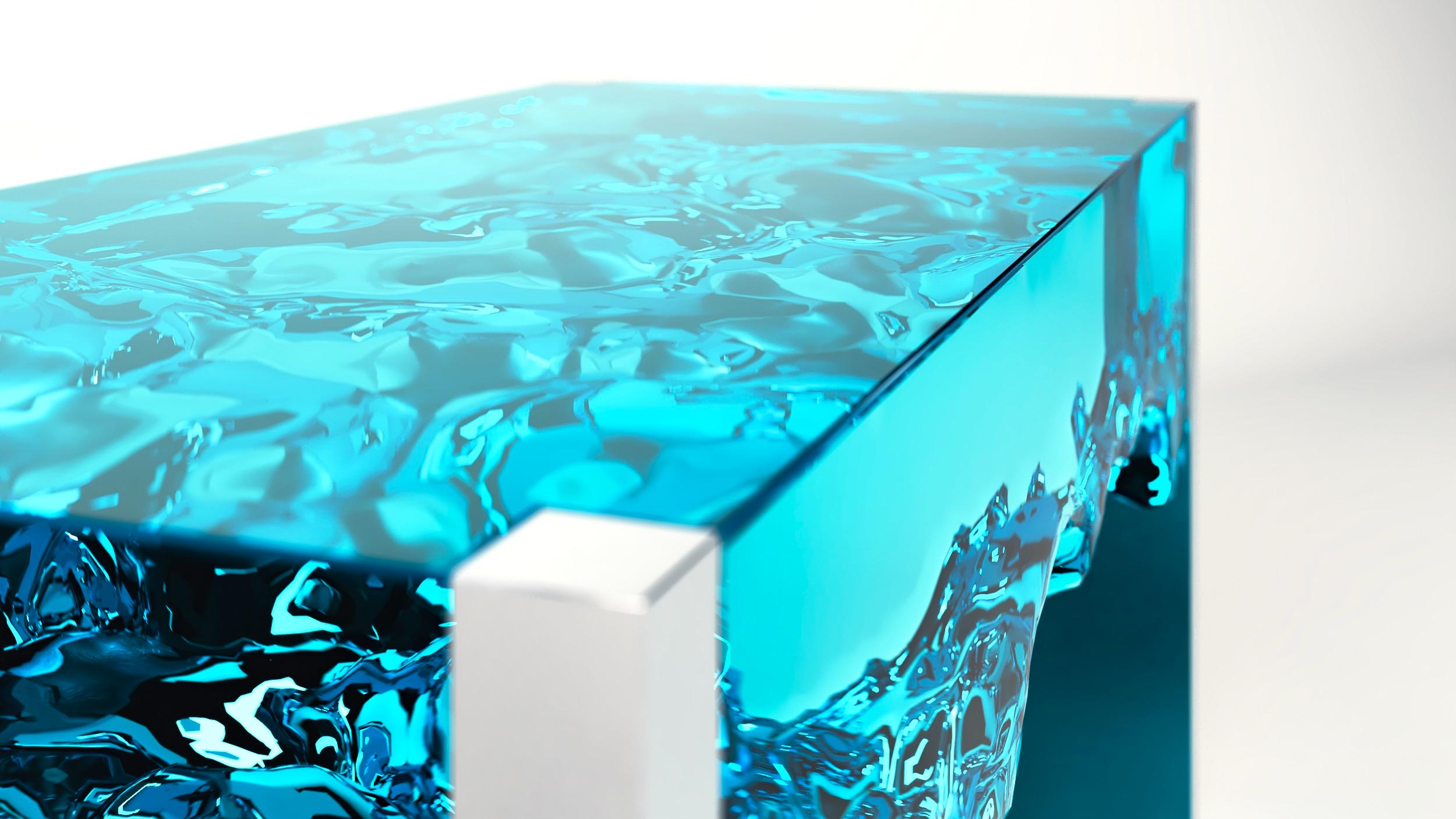 Plexiglass Acqua Coffee Table by Studio Superego for Superego Editions For Sale