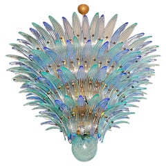 Acqua Marina - Handgefertigter Muranoglas-Kronleuchter, 160 Stück Eleganz