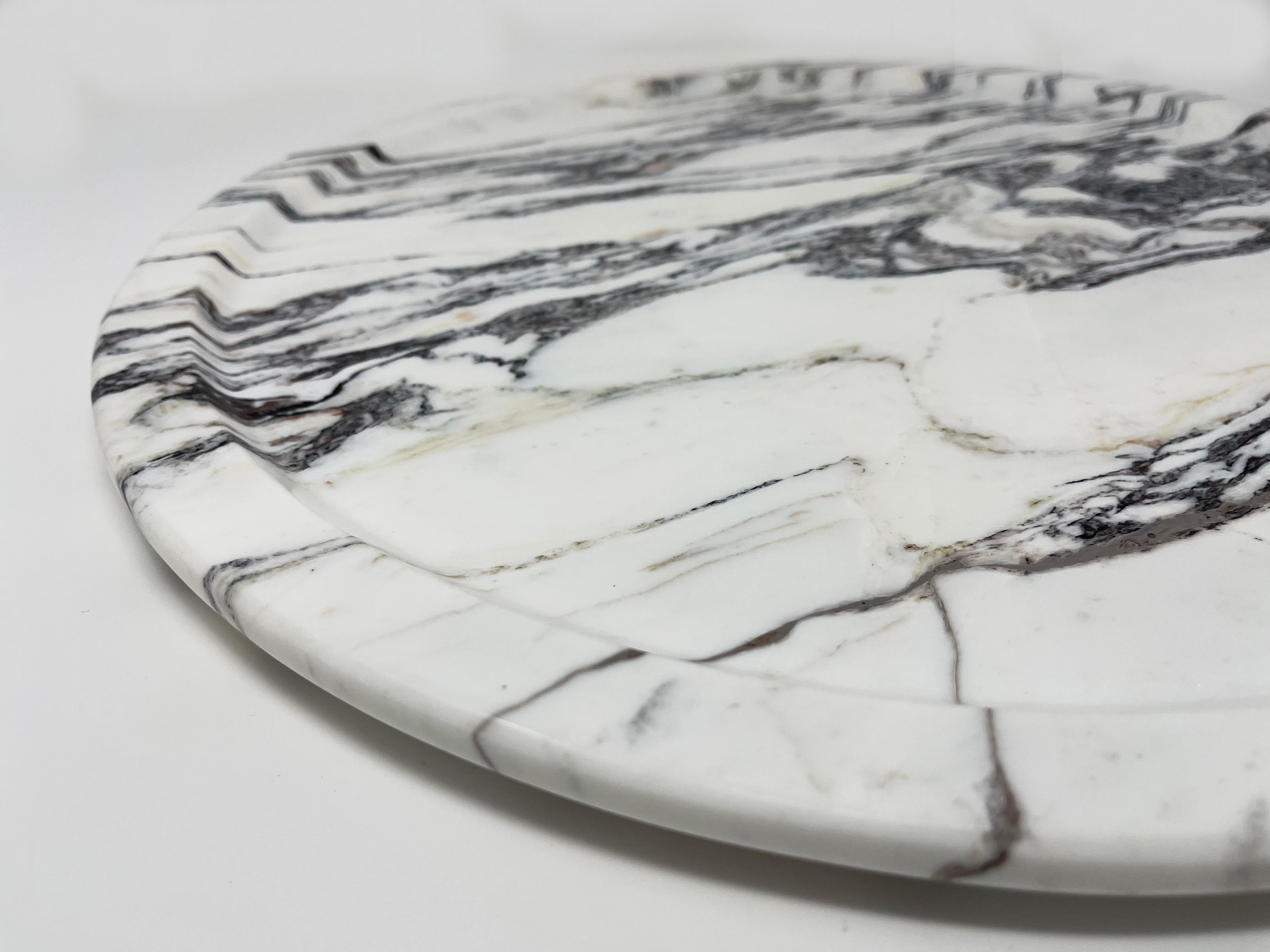 Modern Acqua 'Water', 21st Century Arabescato Corchia Marble Tray For Sale