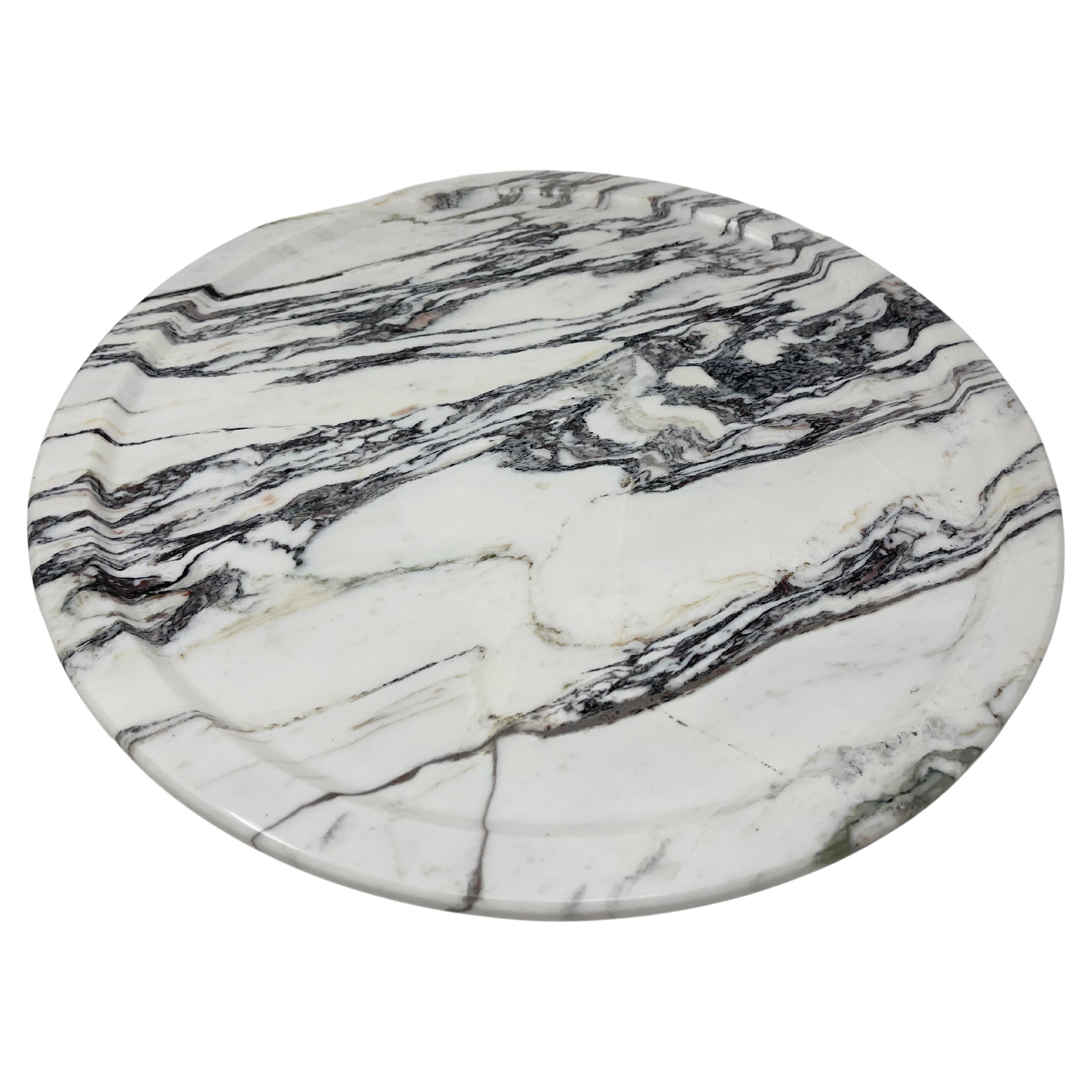 Acqua 'Water', 21st Century Arabescato Corchia Marble Tray For Sale