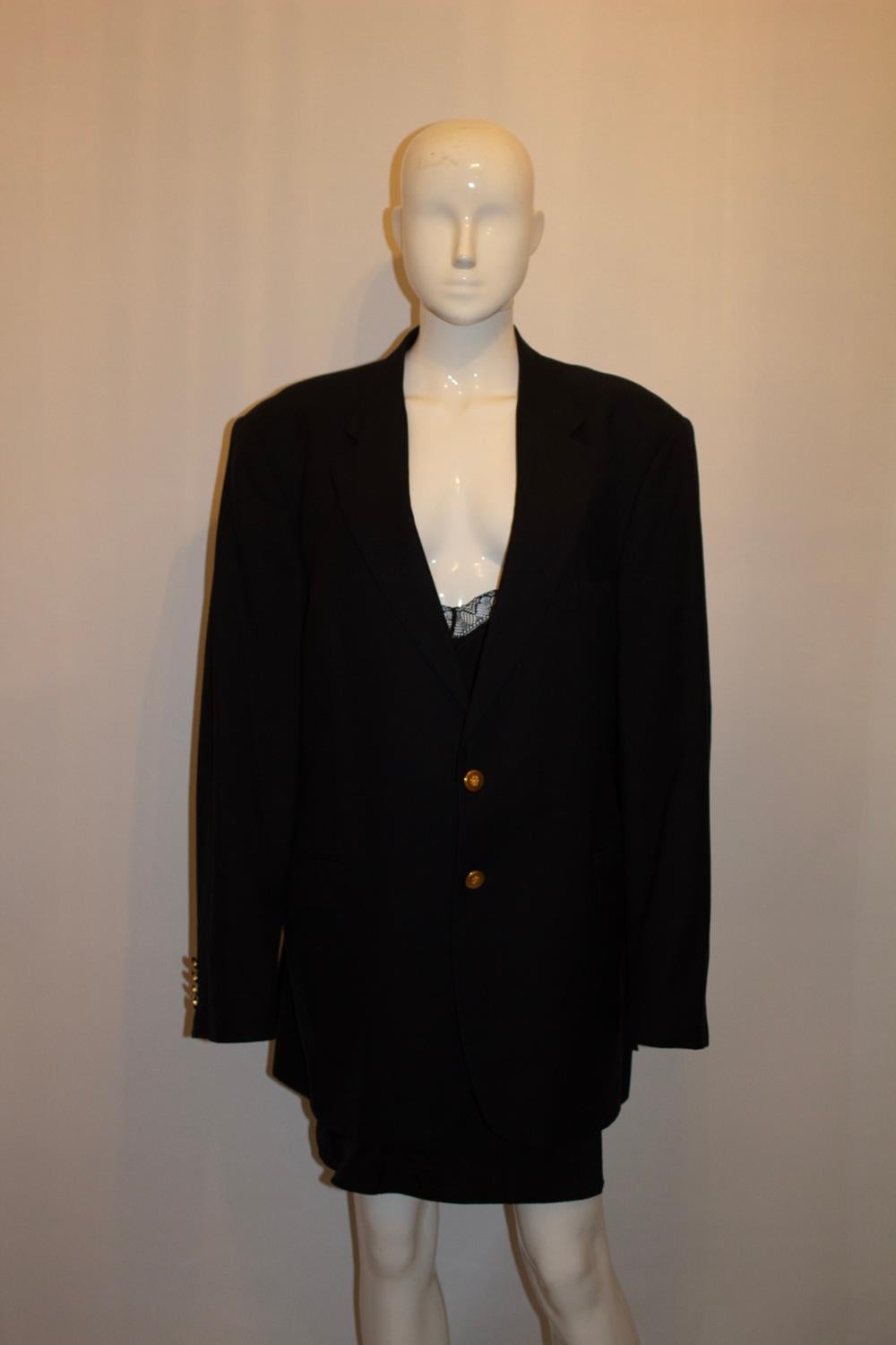 Acquascutum  Blazer de lana Negro en venta