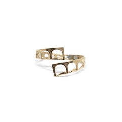 Acquedotto Gold Plated Bronze Cuff Bracelet by CoRo Jewels, Italy