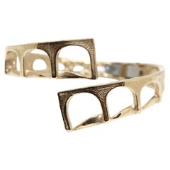 Acquedotto Gold Plated Bronze Cuff by CoRo Jewels