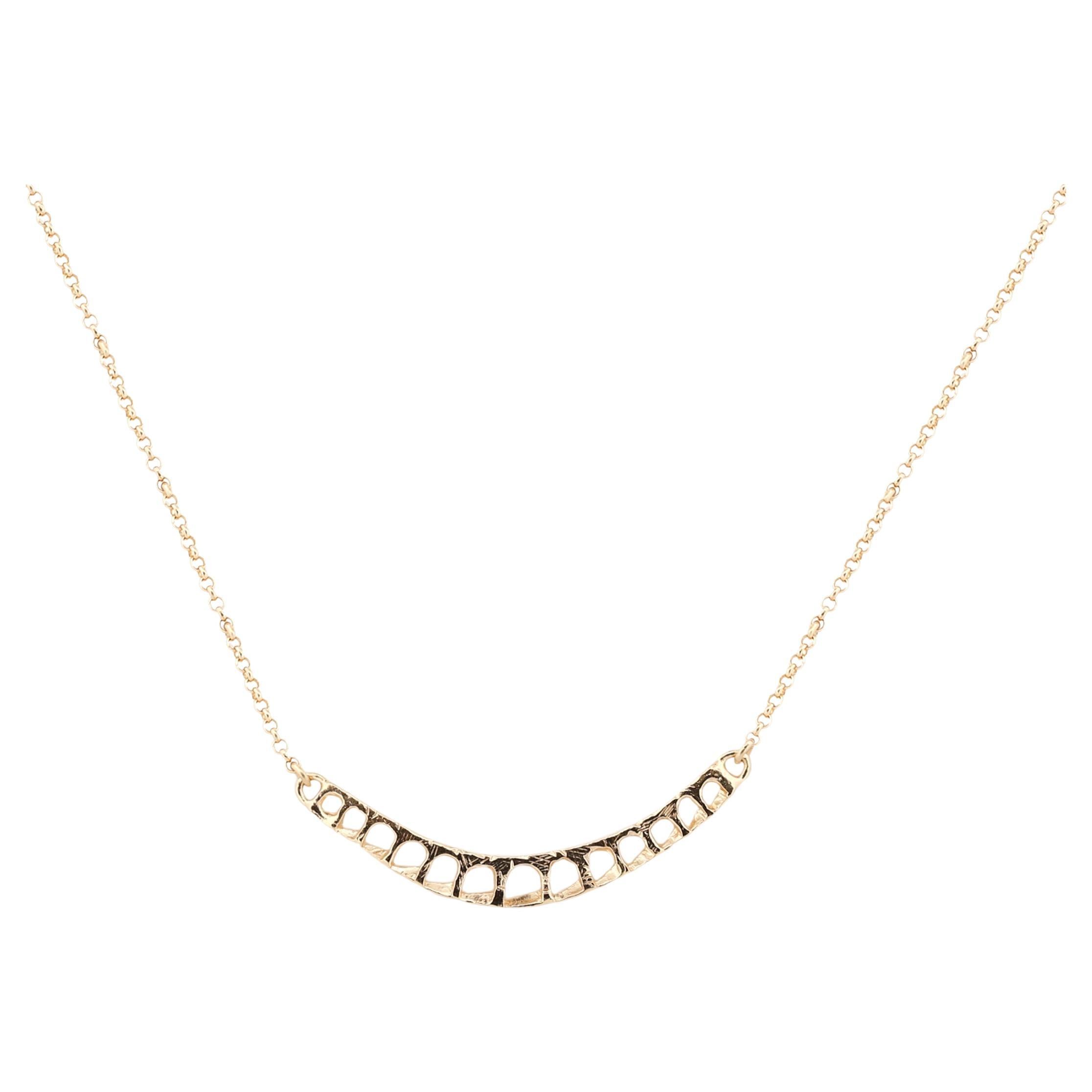Acquedotto Gold Plated Silver Necklace by CoRo Jewels en venta