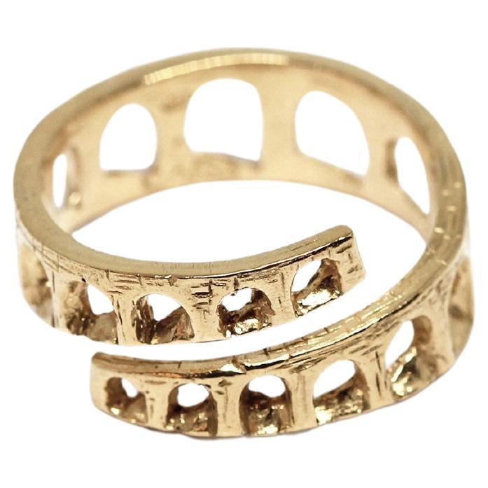 Acquedotto Goldplattierter Silberring von CoRo Jewels