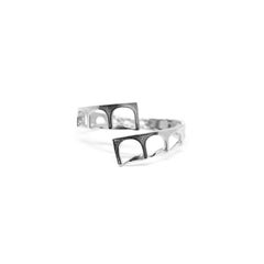 Contemporary CoRo Jewels Acquedotto Silver Cuff Bracelet, Italy 2025