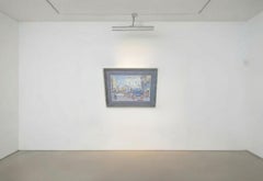 Original Watercolor Alfredo Beatrice - Historic View Caserta/Naples