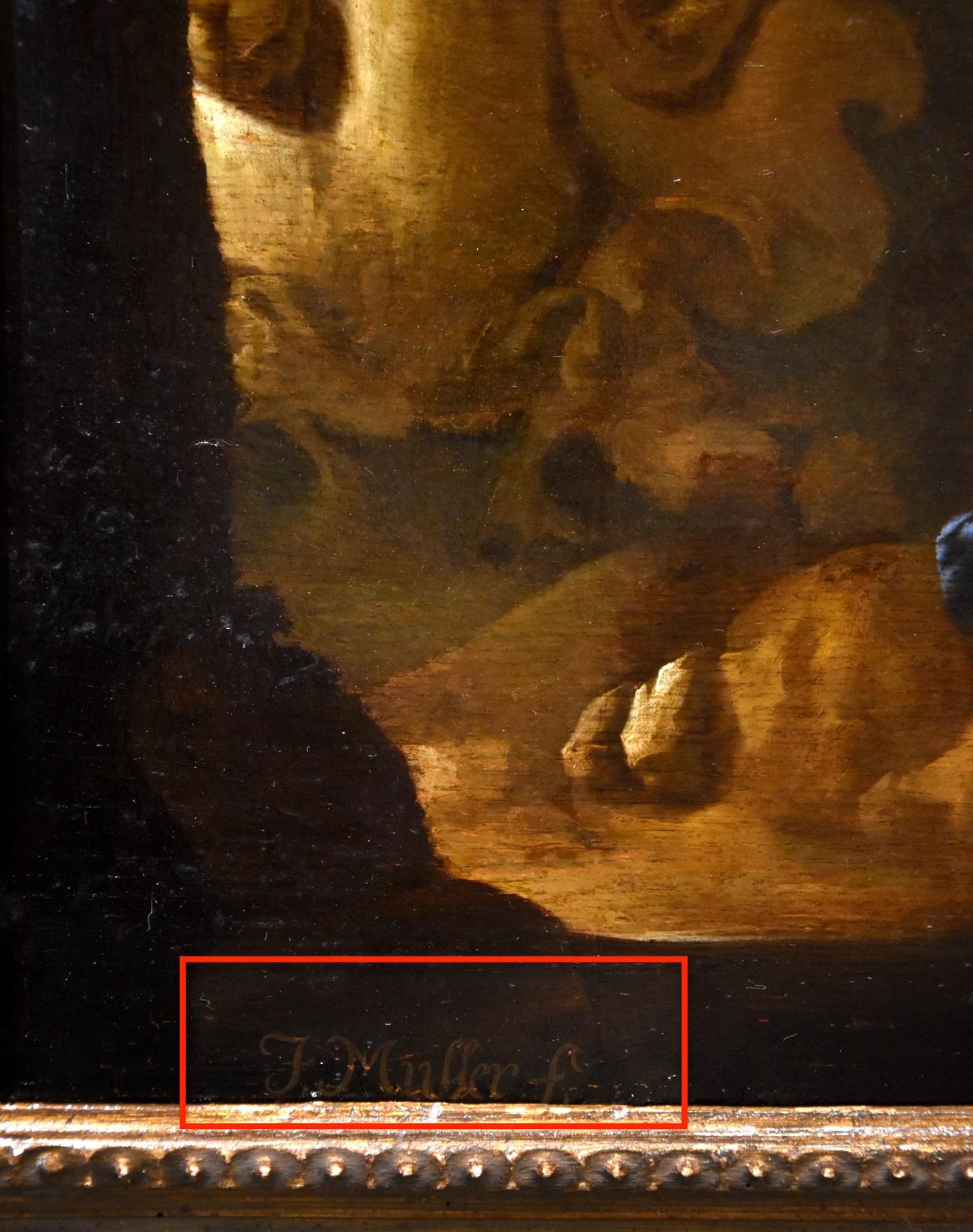 Paysage de Diane I Muller Signé Peinture Huile sur table 17ème Siècle Flamand Ancien maître en vente 6