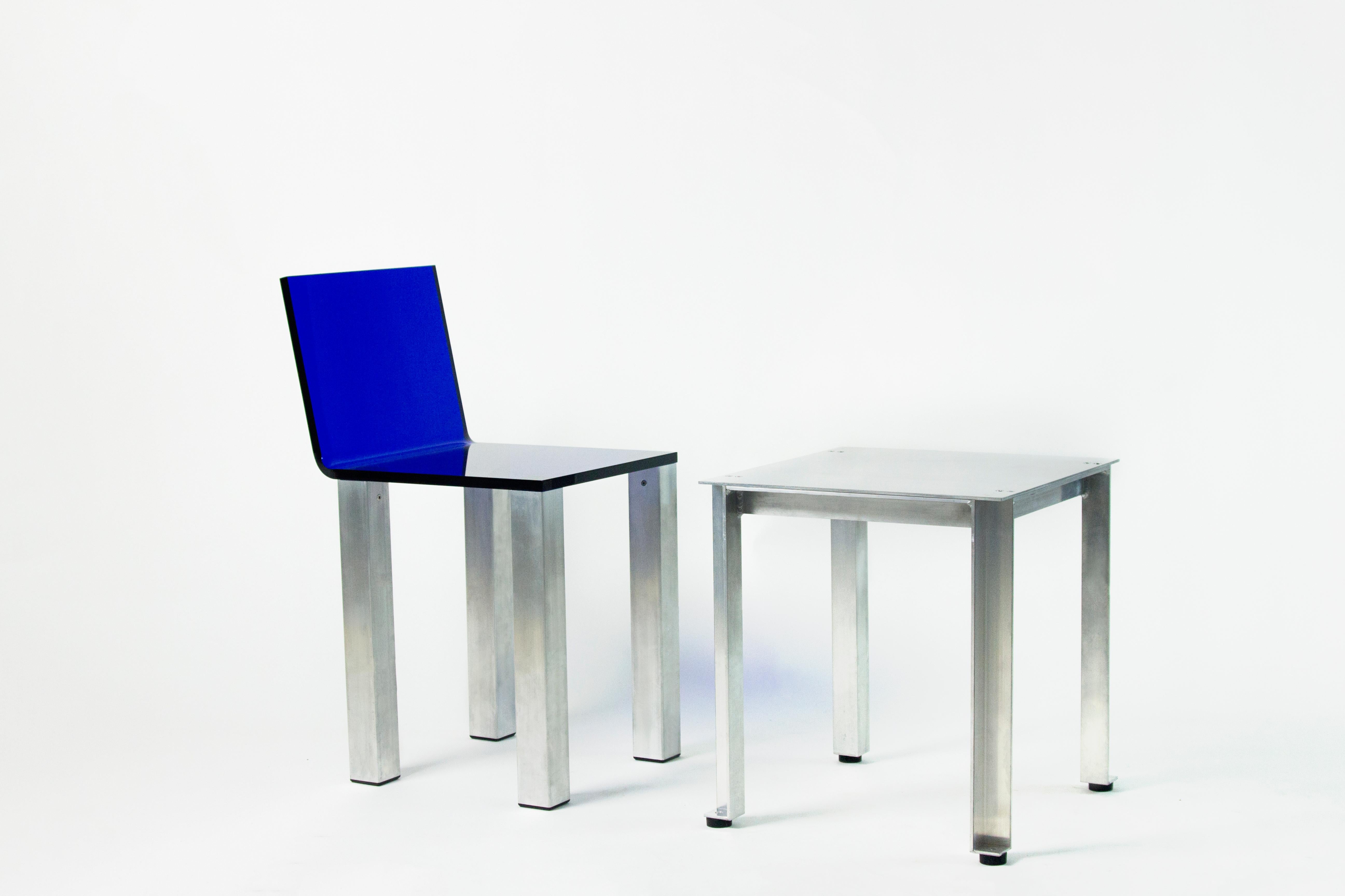 Aluminum ACRILAR Chair I For Sale