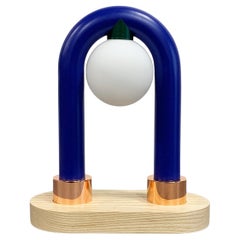 Acrobat Lamp – Modern Memphis Inspired Colorful Blue Lamp