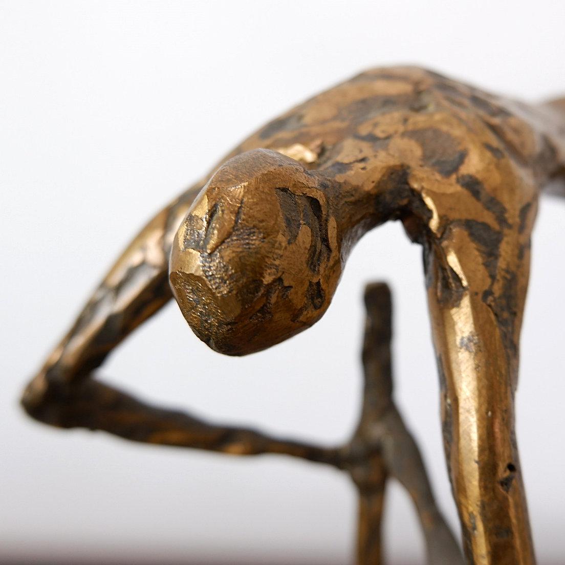 Scultura in bronzo dell'Uomo Acrobatico di Pieter Florizoon (1937-2015) In condizioni buone in vendita a Linkebeek, BE