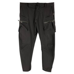 ACRONYM Size L Black Solid Polyamide Elastane Cargo Casual Pants
