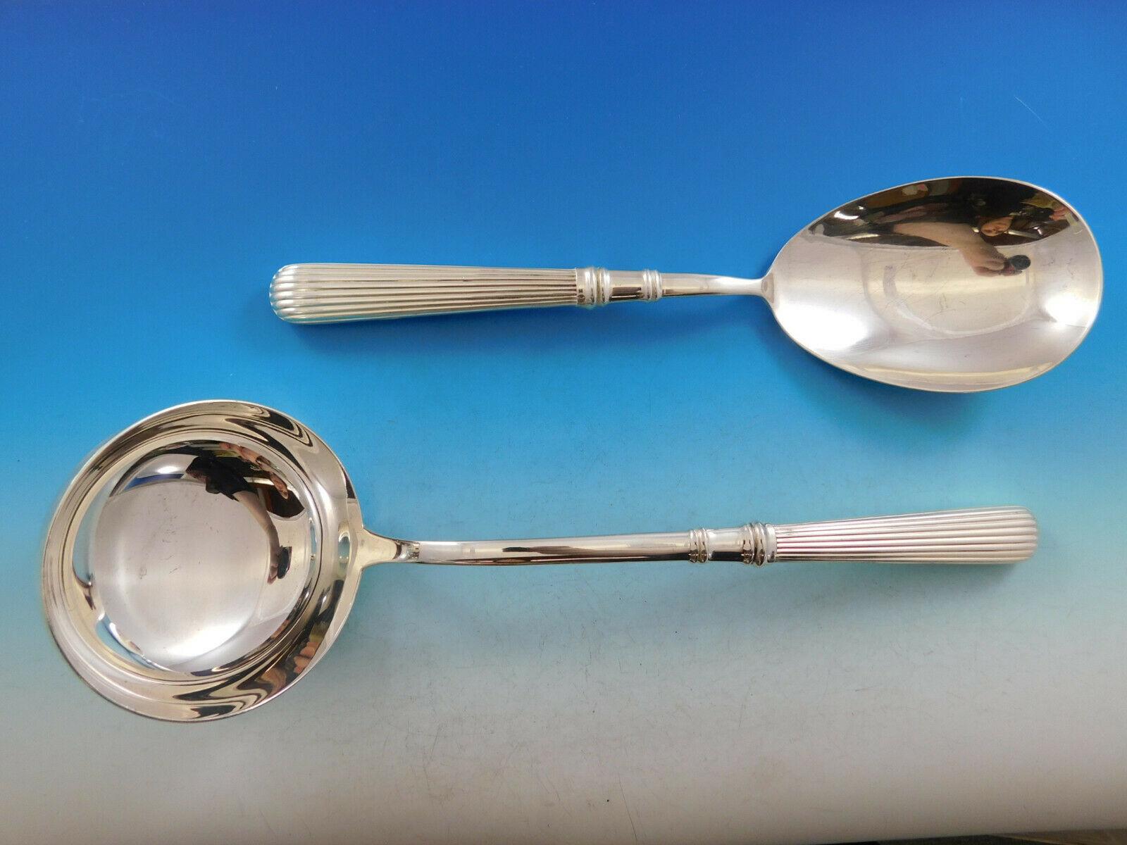 XX secolo Set di posate in argento 800 Acropole by Cesa 1882 Italy per 18 servizi da 115 pezzi. in vendita